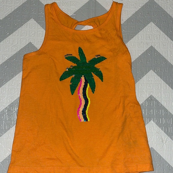 Cat & Jack Other - Girls palm tree tank top changing palm tree pattern size 10/12